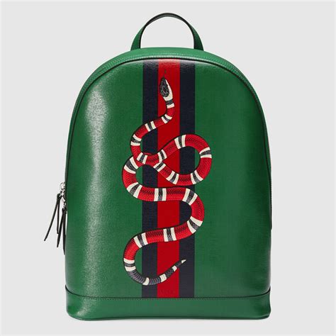 black gucci backpack woth snake|gucci blue backpack.